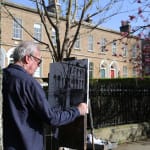 Gerard-Byrne-Georgian-Dublin-in-Spring-plein-air-painting-Wellington-Road-Ballsbridge-Dublin