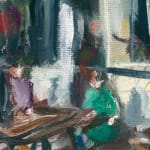Gerard_Byrne_Summer_2021_at_Milltown_House_Dingle_modern_irish_impressionism_fine_art_gallery_Dublin_Ireland_painting_detail