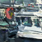 Gerard-Byrne-Fishing-Boats-Union-Hall-West-Cork-irish-seascape-art-gallery-Dublin-Ireland-painting-detail