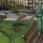 Gerard_Byrne_Calm_in_Lockdown_modern_impressionism_painting_detail