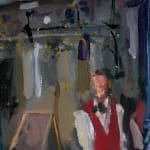 Gerard_Byrne_Dining_Together_Again_Davy_Byrnes_II_modern_irish_impressionism_fine_art_gallery_Dublin_Ireland_painting_detail