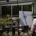 Gerard_Byrne_Pause_For_Harmony_contemporary_impressionism_artist_painting_en_plein_air_Singapore_Botanic_Gardens