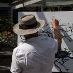 Gerard_Byrne_Pause_For_Harmony_contemporary_impressionism_artist_painting_en_plein_air_Singapore_Botanic_Gardens