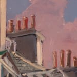 Gerard-Byrne_Sunset-at-Clifton-Terrace-Brighton-art-gallery-Dublin-Ireland-painting-detail