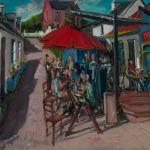 Gerard_Byrne_Dining_Alfresco_in_Dingle_modern_irish_impressionism_fine_art_gallery_Dublin_Ireland