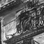 Gerard_Byrne_Falling_Shadows_The_Mansion_House_modern_irish_impressionism_charcoal_sketch_detail