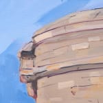 Gerard-Byrne-Here-Comes-the-Sun-Seapoint-Martello-Tower-irish-modern-impressionism-art-gallery-Dublin-painting-detail