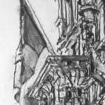 Gerard-Byrne-The-Grand-Dame-of-Dublin-Shelbourne-Hotel-charcoalogy-exhibition-art-gallery-dublin-ireland-drawing-detail