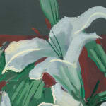 Gerard-Byrne-Waiting-white-lilies-art-gallery-Dublin-Ireland-painting-detail