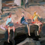 Gerard-Byrne-Last-Days-of-Summer-Seapoint-irish-modern-impressionism-art-gallery-Dublin-painting-detail