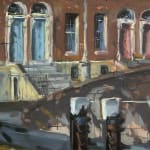 Gerard-Byrne-Autumnal-Walk-Canal-Lock-at-Percy-Place-modern-irish-impressionism-art-gallery-Dublin-Ireland-detail