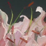 Gerard-Byrne-Let-the-Light-In-II-pink-lilies-contemporary-art-gallery-Dublin-Ireland-painting-detail