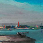 Gerard_Byrne_Seapoint_Sizzles_in_Heatwave_contemporary_impressionism_plein_air_fine_art_gallery_dublin_painting_detail
