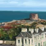 Gerard_Byrne_Before_the_Light_Goes_Vico_Road_Dalkey_painting_detail_contemporary_impressionism_fine_art_gallery_Dublin_Ireland