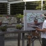 Gerard_Byrne_Pause_For_Harmony_contemporary_impressionism_artist_painting_en_plein_air_Singapore_Botanic_Gardens