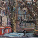 Gerard_Byrne_Grand_Canal_in_Spring_Dublin_modern_irish_impressionism_painting_detail