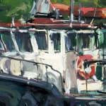 Gerard-Byrne-Fishing-Boats-Union-Hall-West-Cork-irish-seascape-art-gallery-Dublin-Ireland-painting-detail