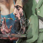 Gerard_Byrne_The_Fall_contemporary_figurative_art_painting_detail_2