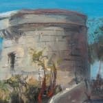 Gerard_Byrne_James_Joyce_Tower_I_modern_irish_impressionism_fine_art_gallery_Dublin_Ireland_painting_detail