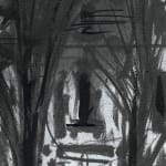 Gerard-Byrne-Palmeira-Square-in-its-Glory-Brighton-and-Hove-charcoalogy-exhibition-art-gallery-dublin-ireland-drawing-detail