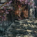 Gerard_Byrne_irish_artist_Afternoon_on_Grantham_Street_modern_impressionism_painting_detail