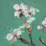Gerard-Byrne-Winter-Cherry-Blossom-II-irish-modern-impressionism-art-gallery-Dublin-Ireland-painting-detail