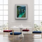 Gerard-Byrne-Turquoise-Infinity-painting-detail-contemporary-Irish-art-interior-decor