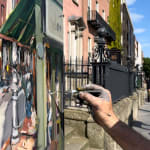 Gerard-Byrne-Joyful-Day-on-Dawson-Street-Dublin-irish-modern-impressionism-plein-air-painting-Dublin