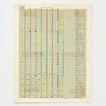 Channa Horwitz, Invitation, framed, for Orlando Gallery solo show, 1969