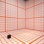 Channa Horwitz, Orange Grid, 2013