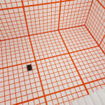 Channa Horwitz, Orange Grid, 2013