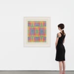 Channa Horwitz, Invitation, framed, for Orlando Gallery solo show, 1969