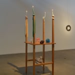 Kelly Akashi, Wall Candle (North), 2016