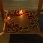 Kelly Akashi, Wall Candle (North), 2016