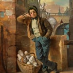 Eduard Swoboda, Der schlummernde Gipsfigurenverkäufer, 1839