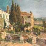 Marie Egner, Truthähne im Olivenhain, um 1900/04
