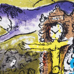 MARC CHAGALL, When Abdullah got the Net Ashore…, from: Four Tales from the Arabian Nights, 1948