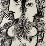 MARC CHAGALL, When Abdullah got the Net Ashore…, from: Four Tales from the Arabian Nights, 1948