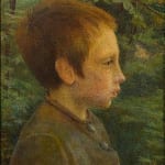 ILYA GALKIN, Profile of Boy in the Forest, 1900
