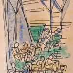MARCEL JANCO, Lake Kinneret (Sea of Galilee), ca. 1950