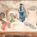 JANKEL ADLER, Still Life with Fish and Bottle, circa 1920's