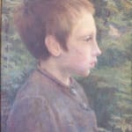 ILYA GALKIN, Profile of Boy in the Forest, 1900