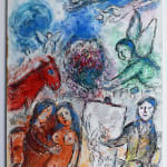 MARC CHAGALL, When Abdullah got the Net Ashore…, from: Four Tales from the Arabian Nights, 1948