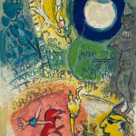 MARC CHAGALL, When Abdullah got the Net Ashore…, from: Four Tales from the Arabian Nights, 1948