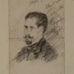 GYOZO GYARFAS, Portrait of a Man Smoking, 1905