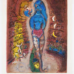 MARC CHAGALL, When Abdullah got the Net Ashore…, from: Four Tales from the Arabian Nights, 1948