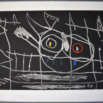 JOAN MIRÓ, Figure with Arrow | Personnage à la flèche noire, 1977