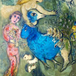 MARC CHAGALL, When Abdullah got the Net Ashore…, from: Four Tales from the Arabian Nights, 1948