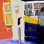 DAVID HOCKNEY, Waiting at York, 180, 2010