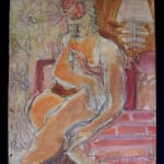 JOACHIM WEINGART, Seated Woman with Flowery Hat, ca. 1925